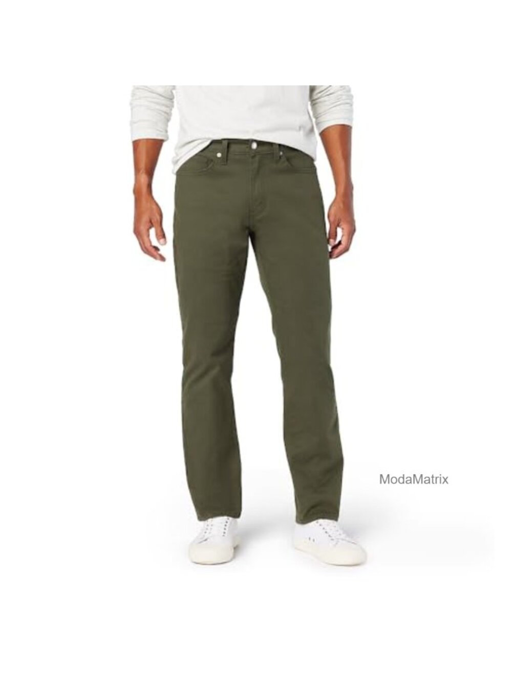 Men's Athletic Tech Jeans Straight Leg Stretch Cotton Blend